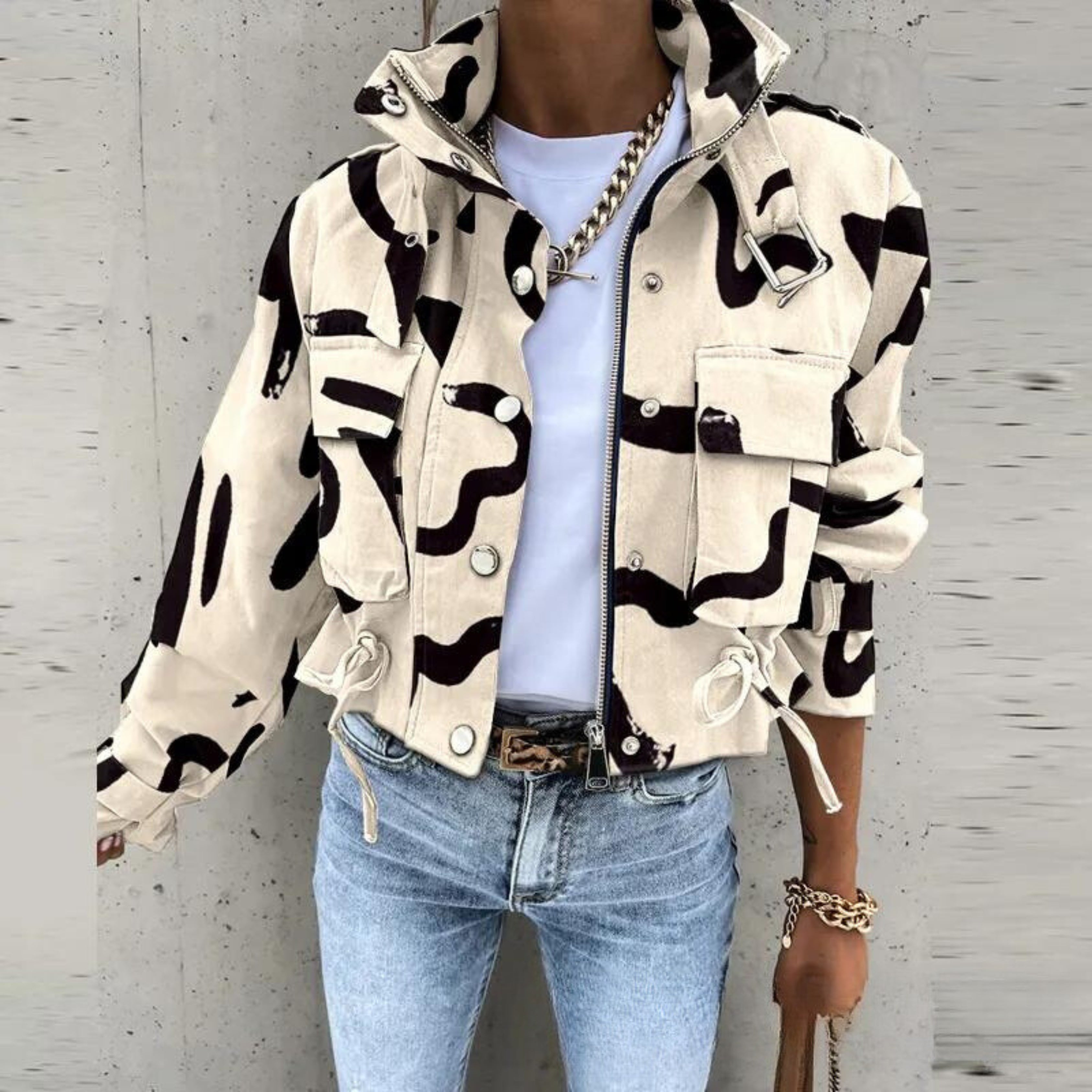 Stylish Short Women's Jacket