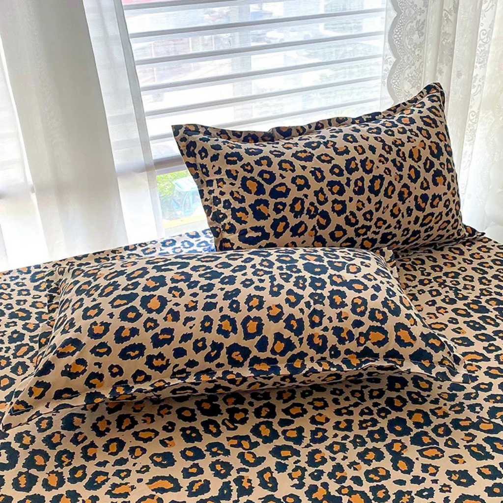 Savannah - Elegant Leopard Print Luxury Duvet Cover