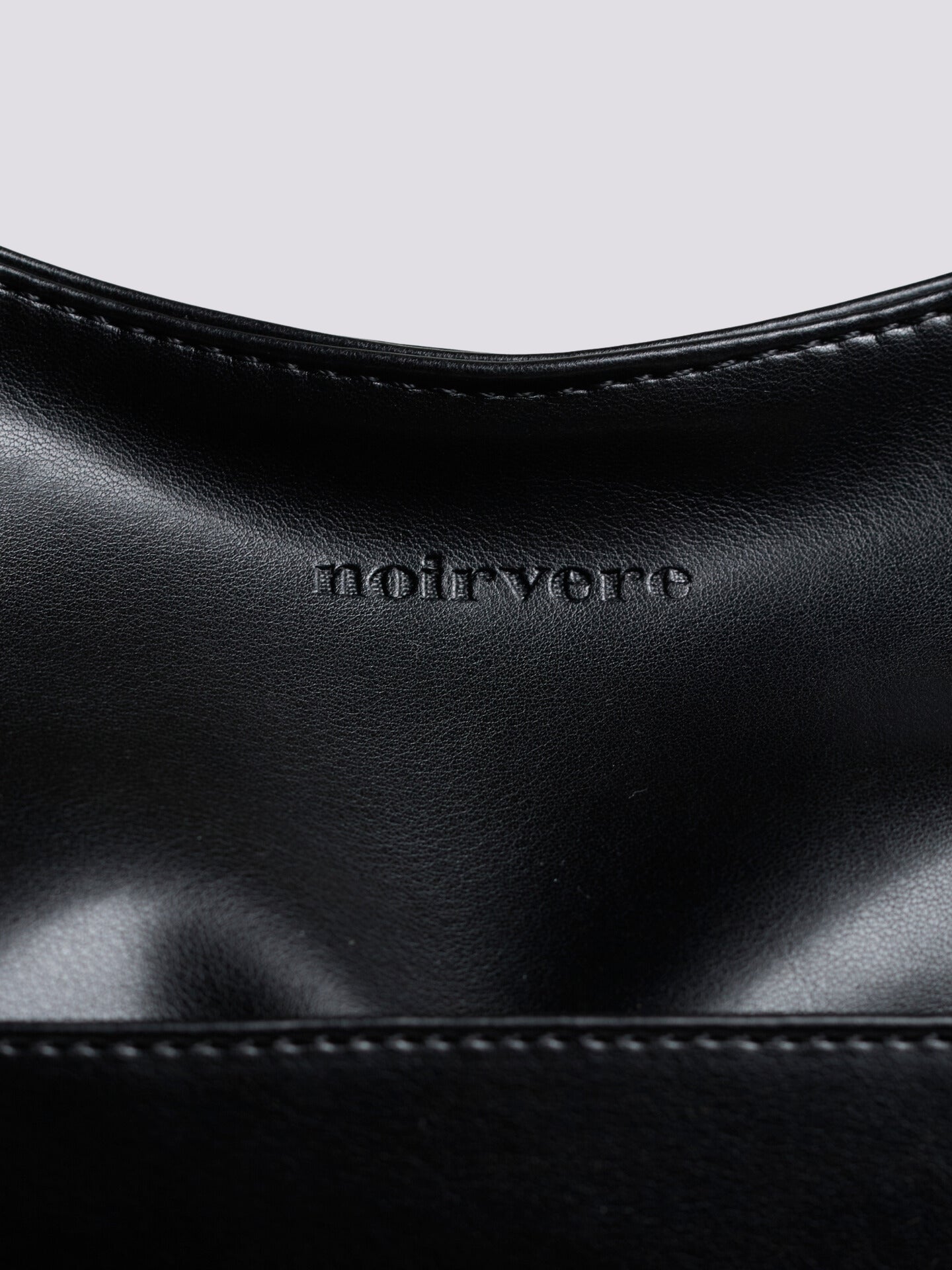 Simple Vegan Hobo Shoulder Bag - Empty Design
