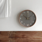 Contemporary Wooden Wall Clock with Chic Design