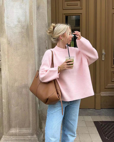 Comfortable Ladies Crew Neck Sweater
