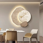 Brisva LED-Enhanced Elegant Wooden Wall Clock