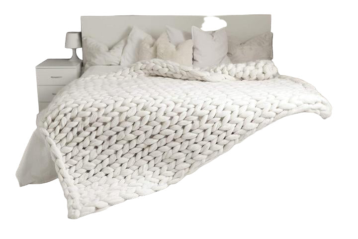 Soft and Elegant Braided Throw Blanket for Sofa Accents