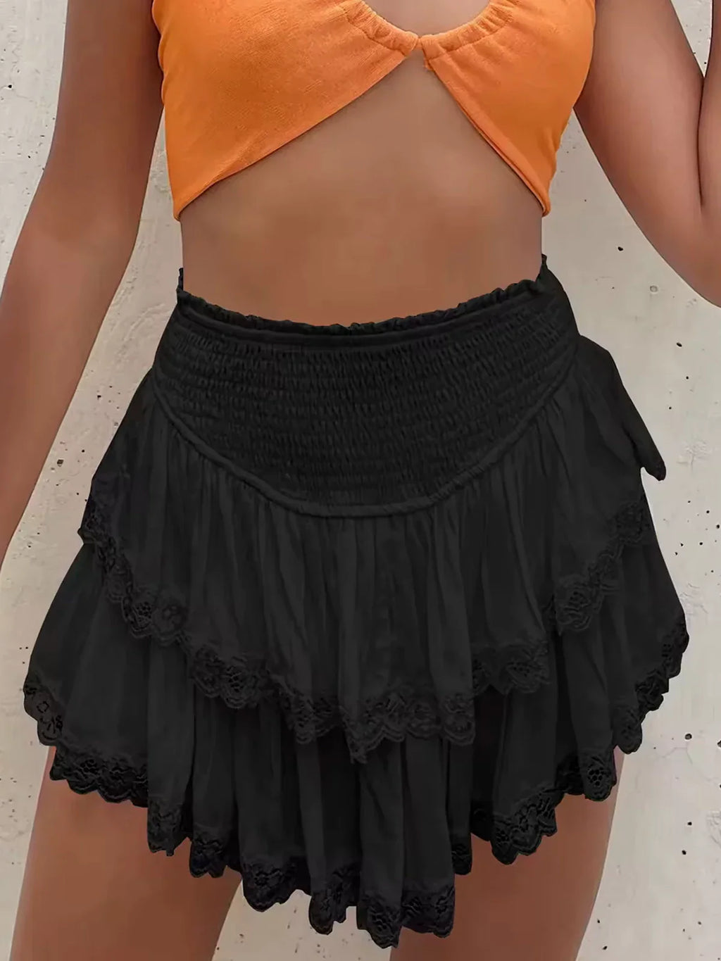 Cozy Oversized Women's Knit Set: Sweater and Mini Skirt