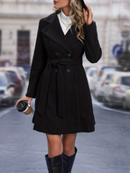 Amira | Long Black Coat for Women