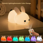 Adorable BunnyGlow Night Light - Ideal for Bedroom Ambiance