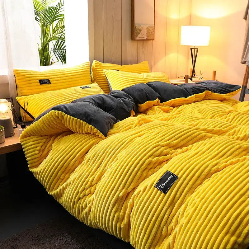 Cozy Fleece Duvet Cover for Winter Warmth