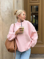 Comfortable Ladies Crew Neck Sweater