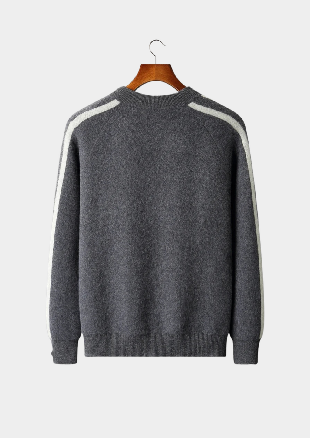 Premium Extra-Fine Merino Wool Striped Cardigan
