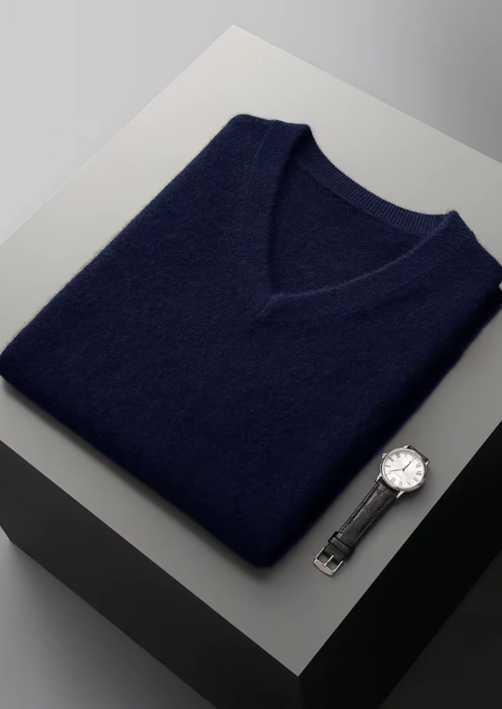 Premium Extra-Fine Merino Wool V-Neck Sweater Vest