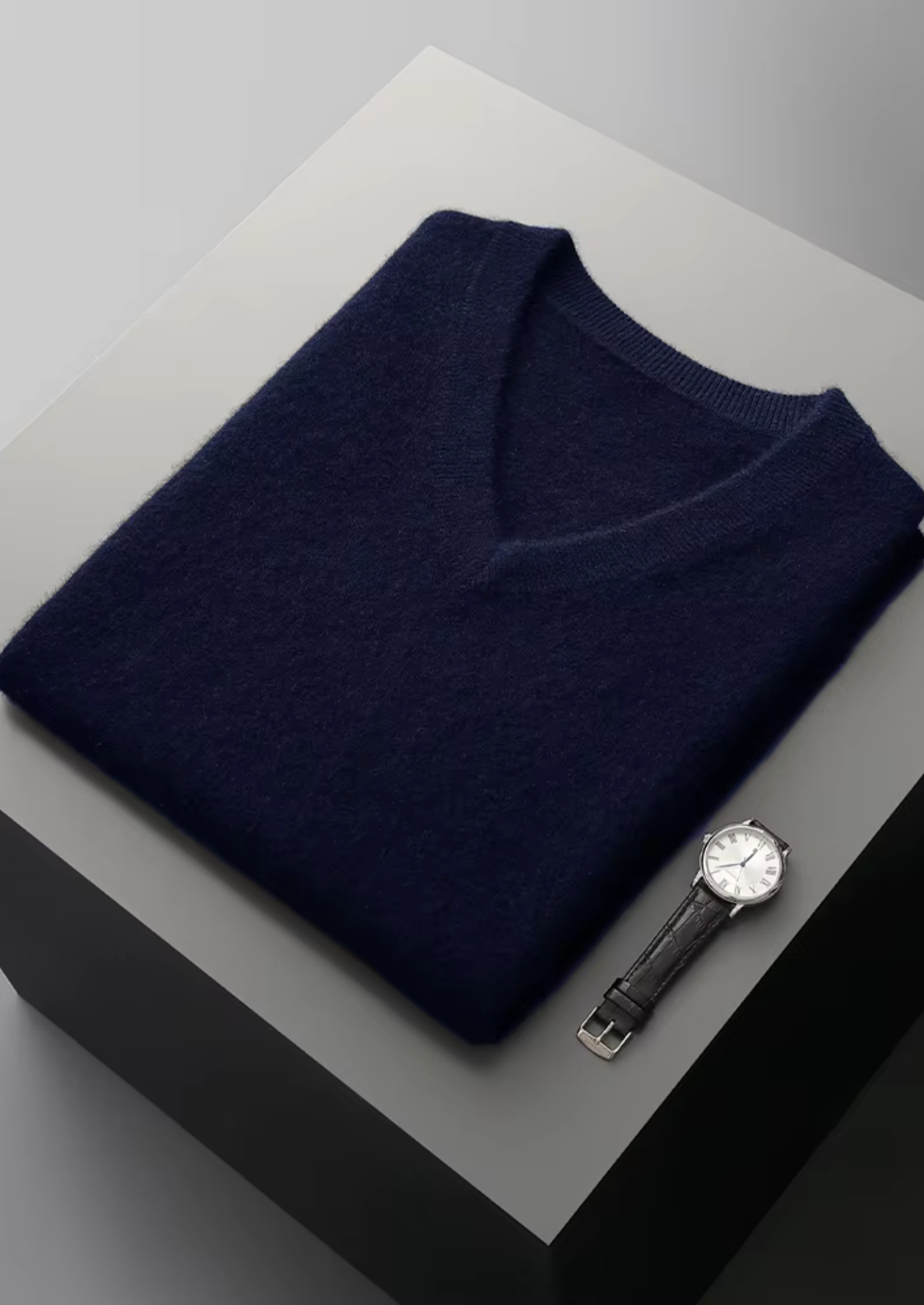 Premium Extra-Fine Merino Wool V-Neck Sweater Vest
