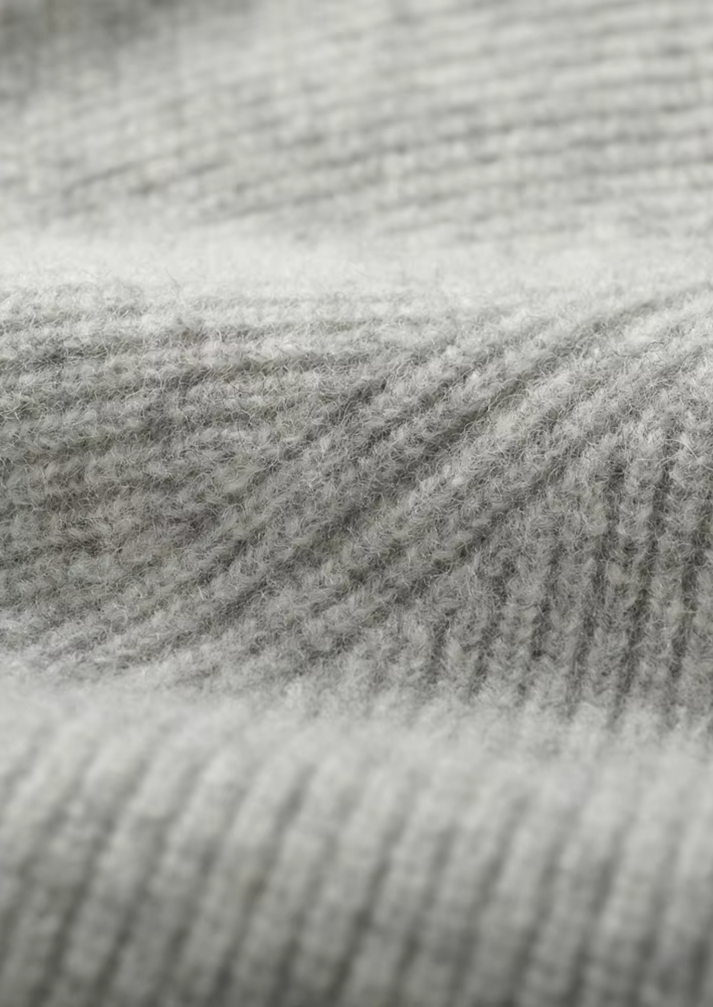 Premium Extra-Fine Merino Wool Ribbed Zip-Up Hoodie