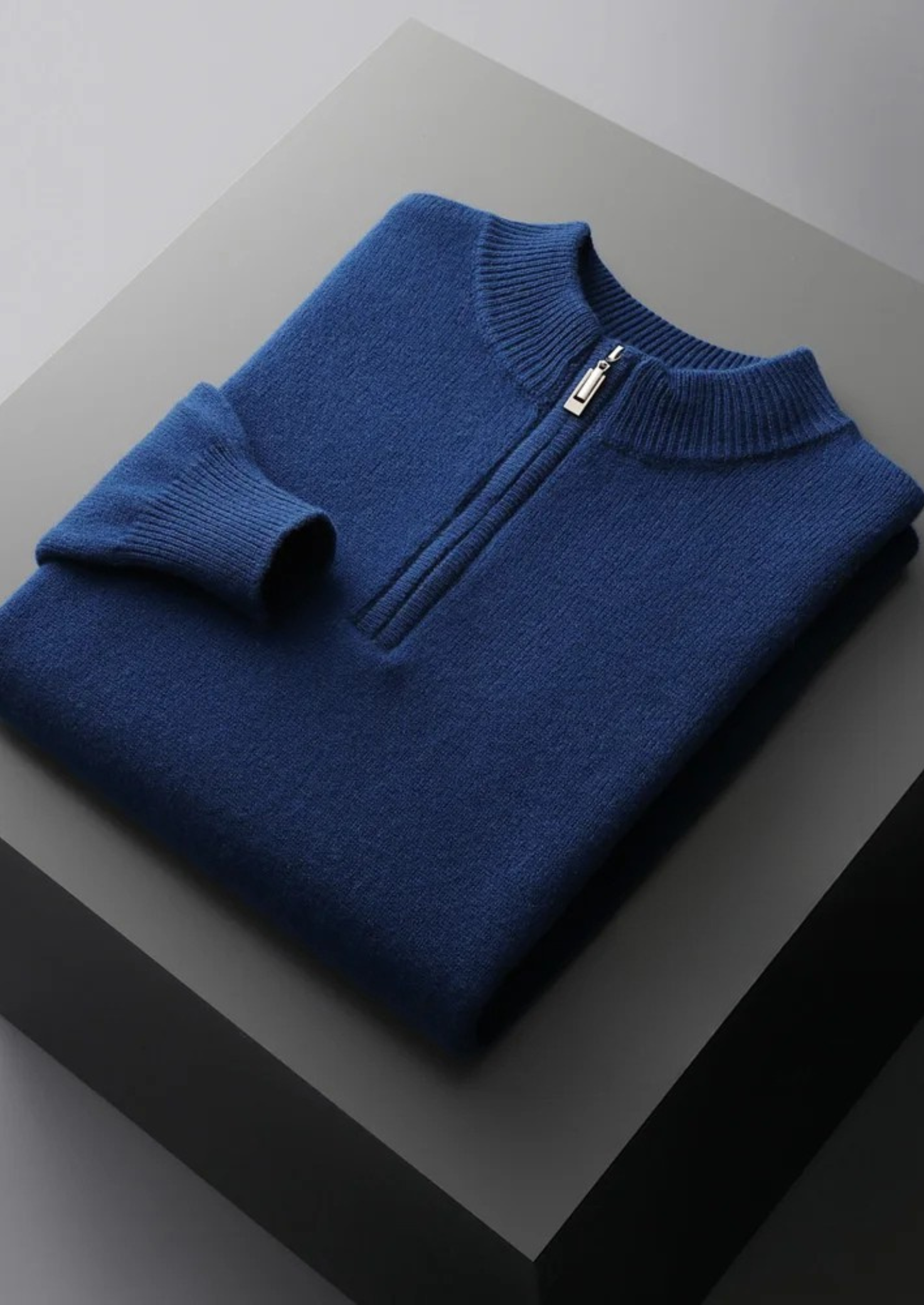Premium Extra-Fine Merino Wool Half-Zip Sweater
