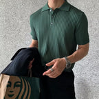 GIMCHEON Knit Polo Top