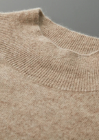 Premium Extra-Fine Merino Wool Raglan Mock Neck