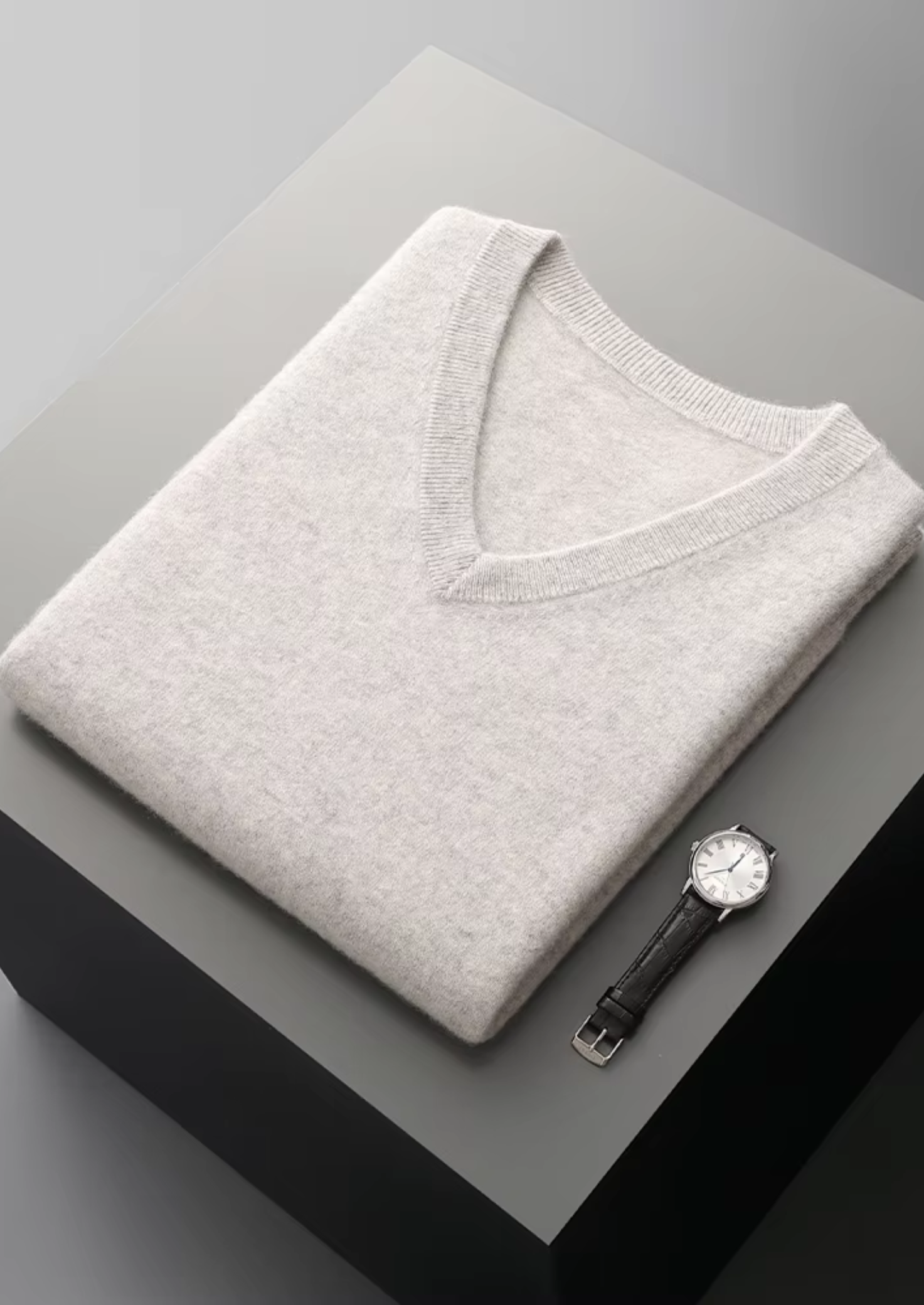 Premium Extra-Fine Merino Wool V-Neck Sweater Vest
