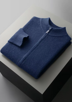 Premium Extra-Fine Merino Wool Zipper Cardigan