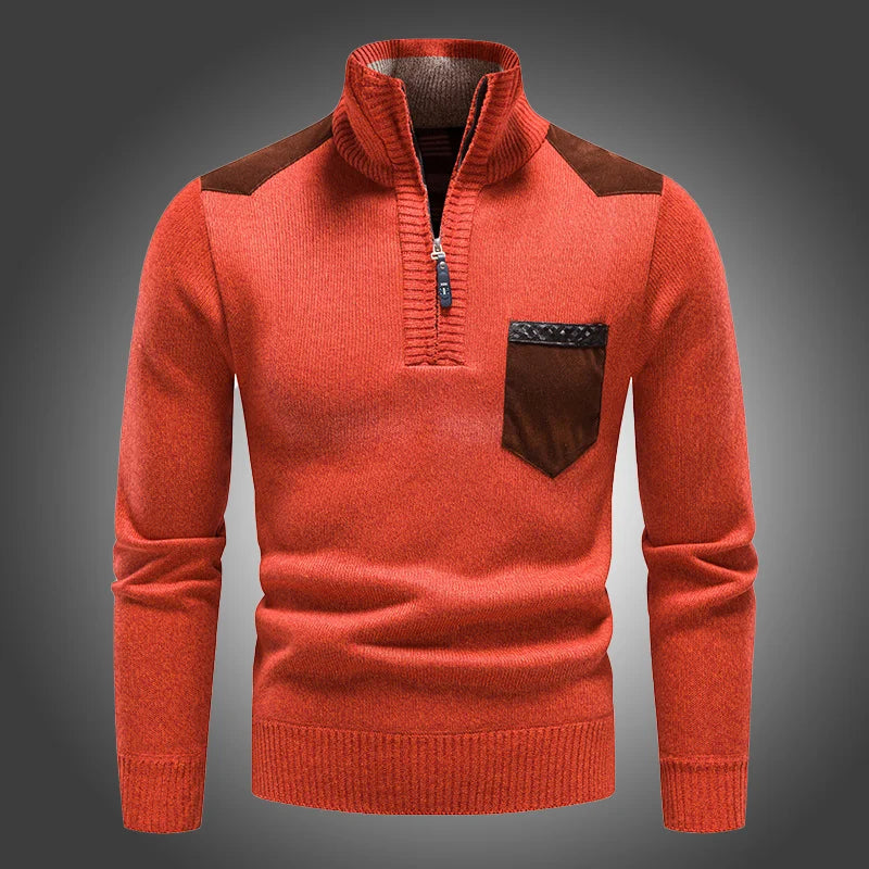 BELVA - Comfortable Men's Winter Zip Sweater