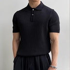 GIMCHEON Knit Polo Top