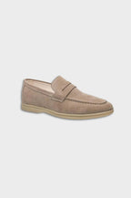 ATHÈNES Suede Leather Slip-On Loafers