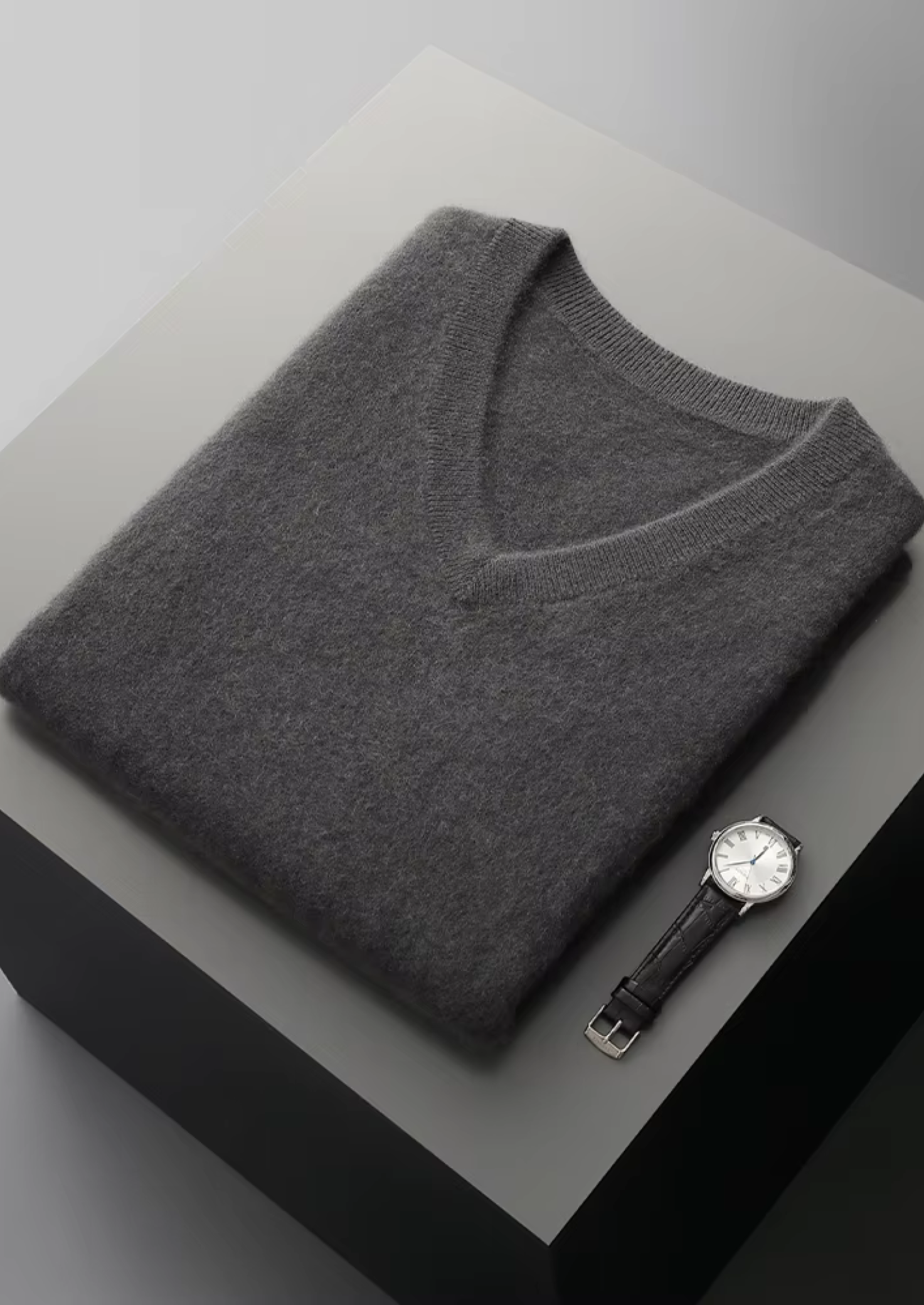Premium Extra-Fine Merino Wool V-Neck Sweater Vest