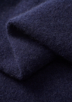 Premium Extra-Fine Merino Wool Two-Tone Polo Cardigan