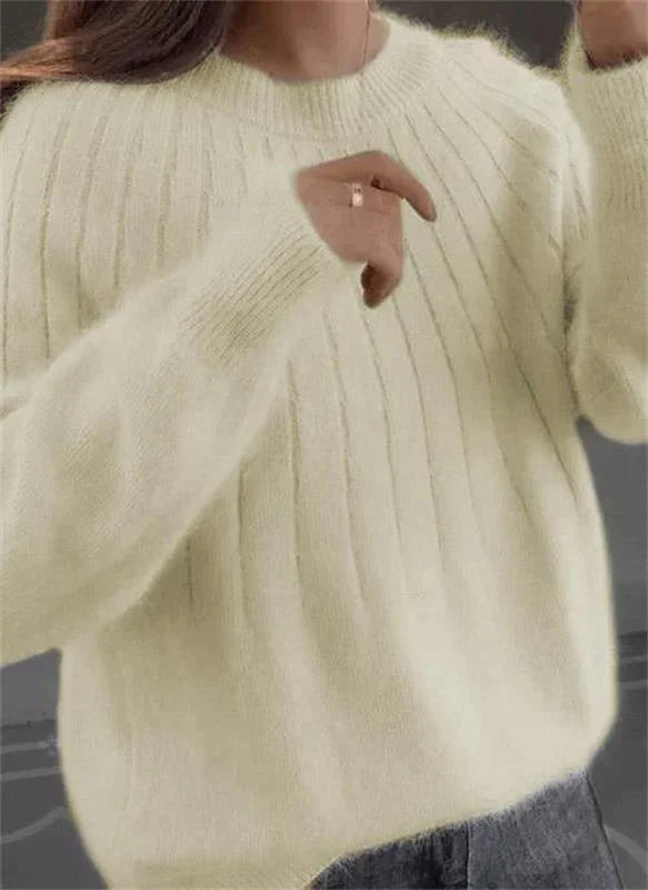 Fluffy Knitted Jumper for Women