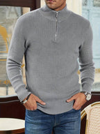 LIVAA | Modern Slim Fit Half-Zip Sweater