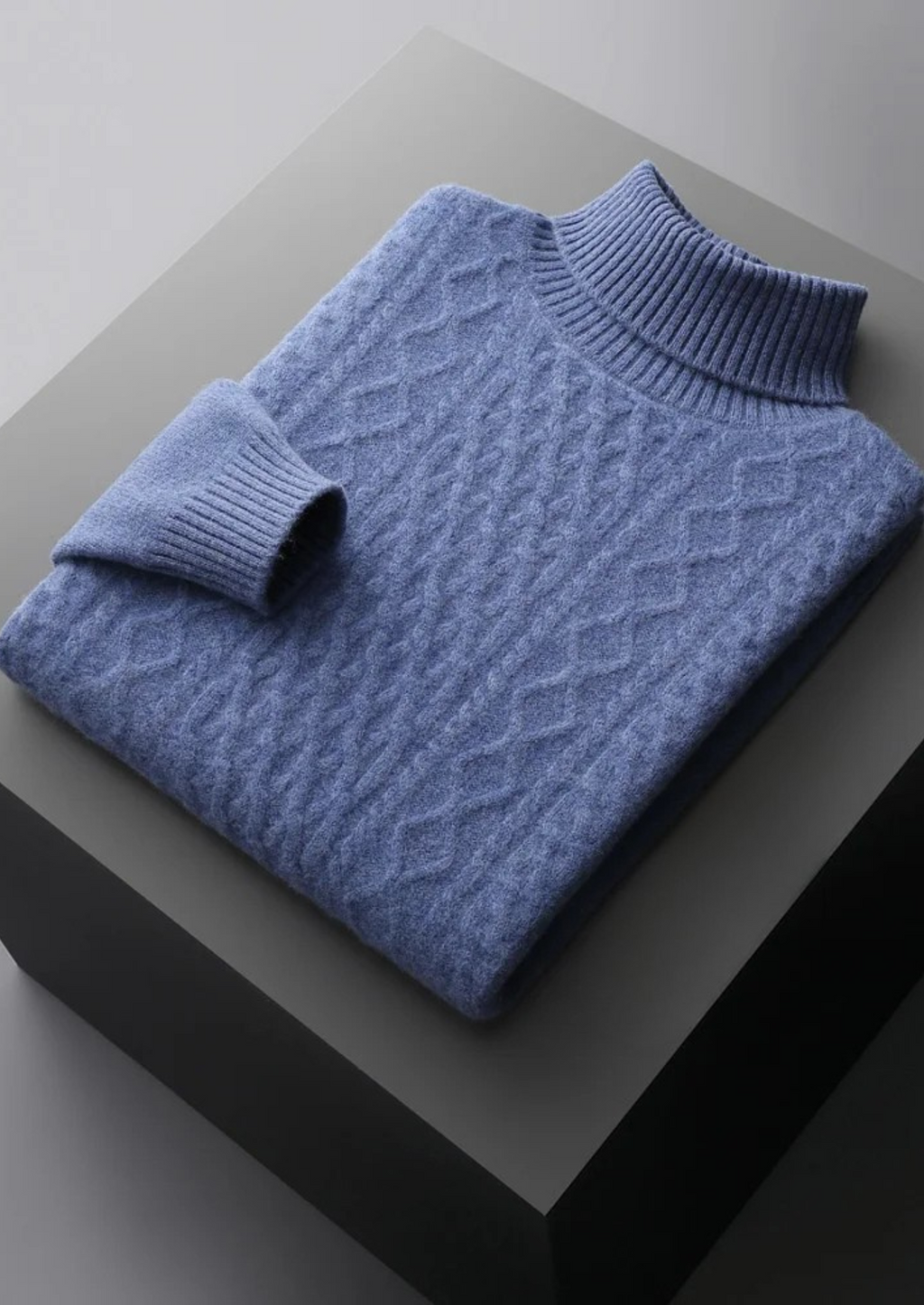 Premium Extra-Fine Merino Wool Roll Neck for Winter