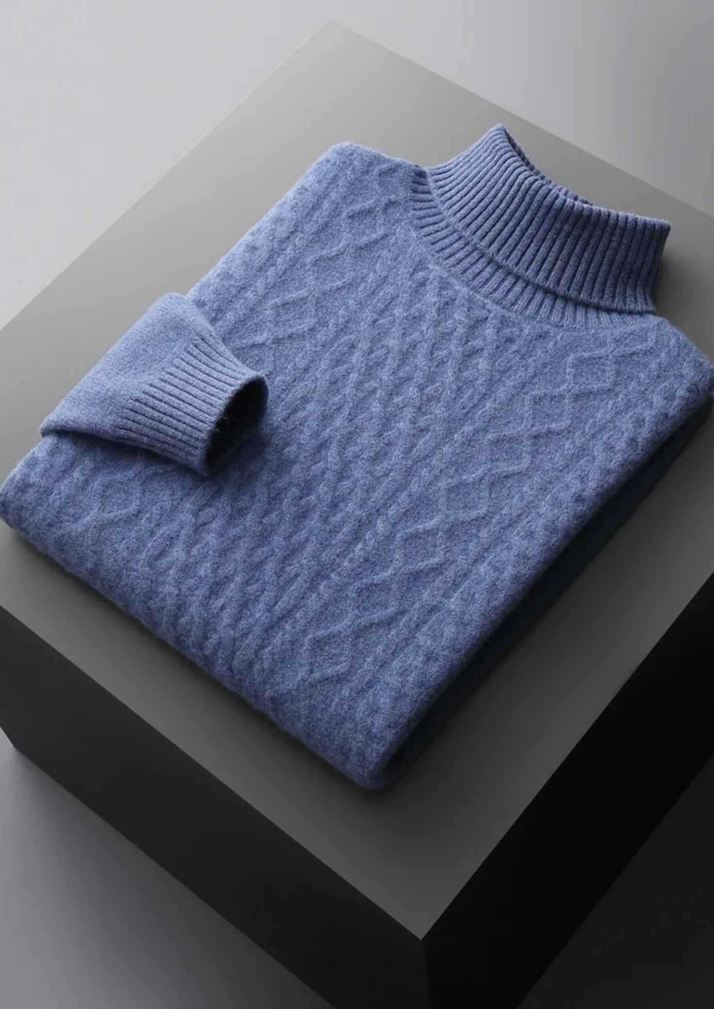 Premium Extra-Fine Merino Wool Roll Neck for Winter