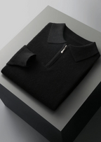 Premium Extra-Fine Merino Wool Half-Zip Polo