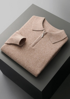 Premium Extra-Fine Merino Wool Half-Zip Polo