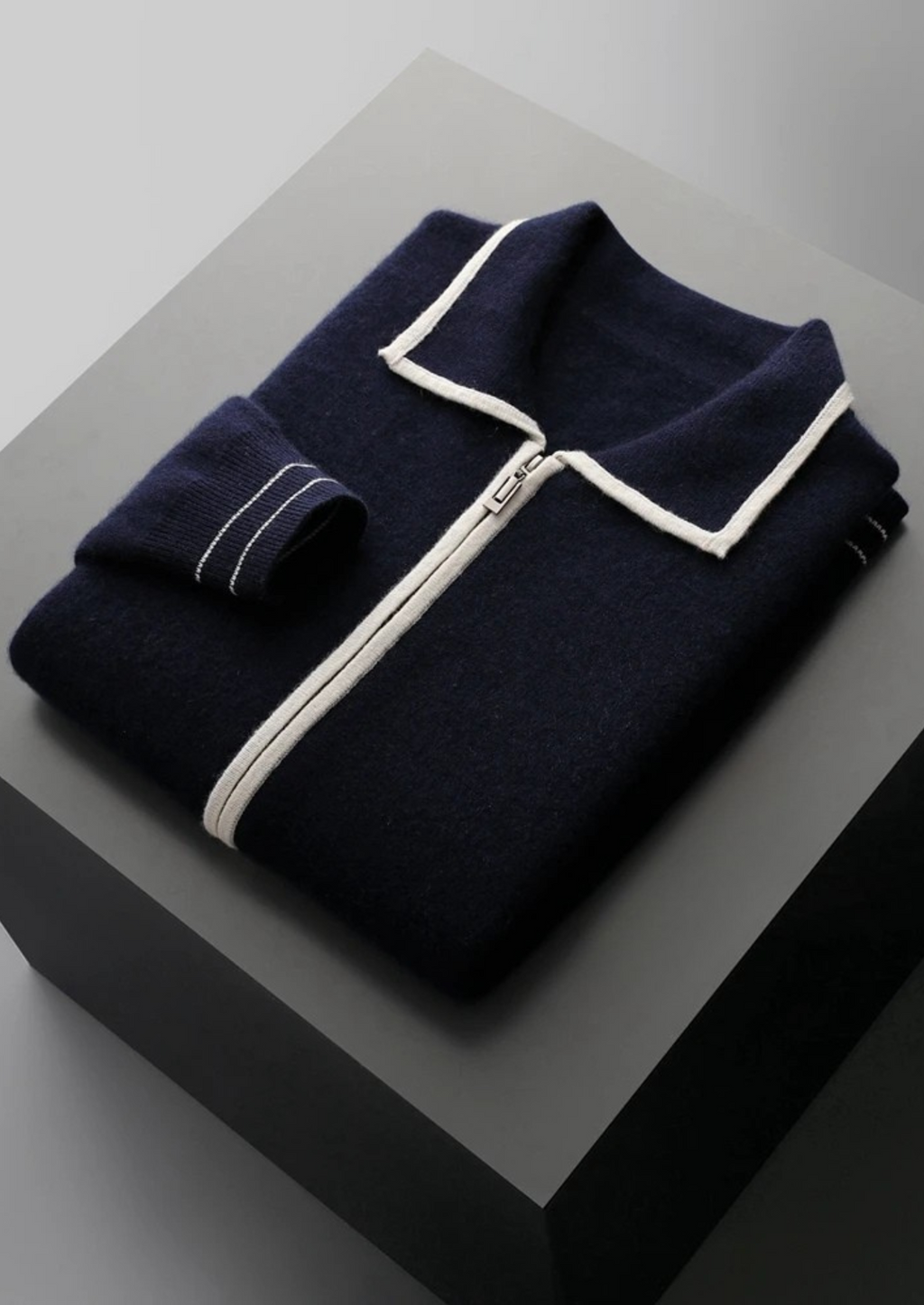 LIVAA Polo-Inspired Cardigan