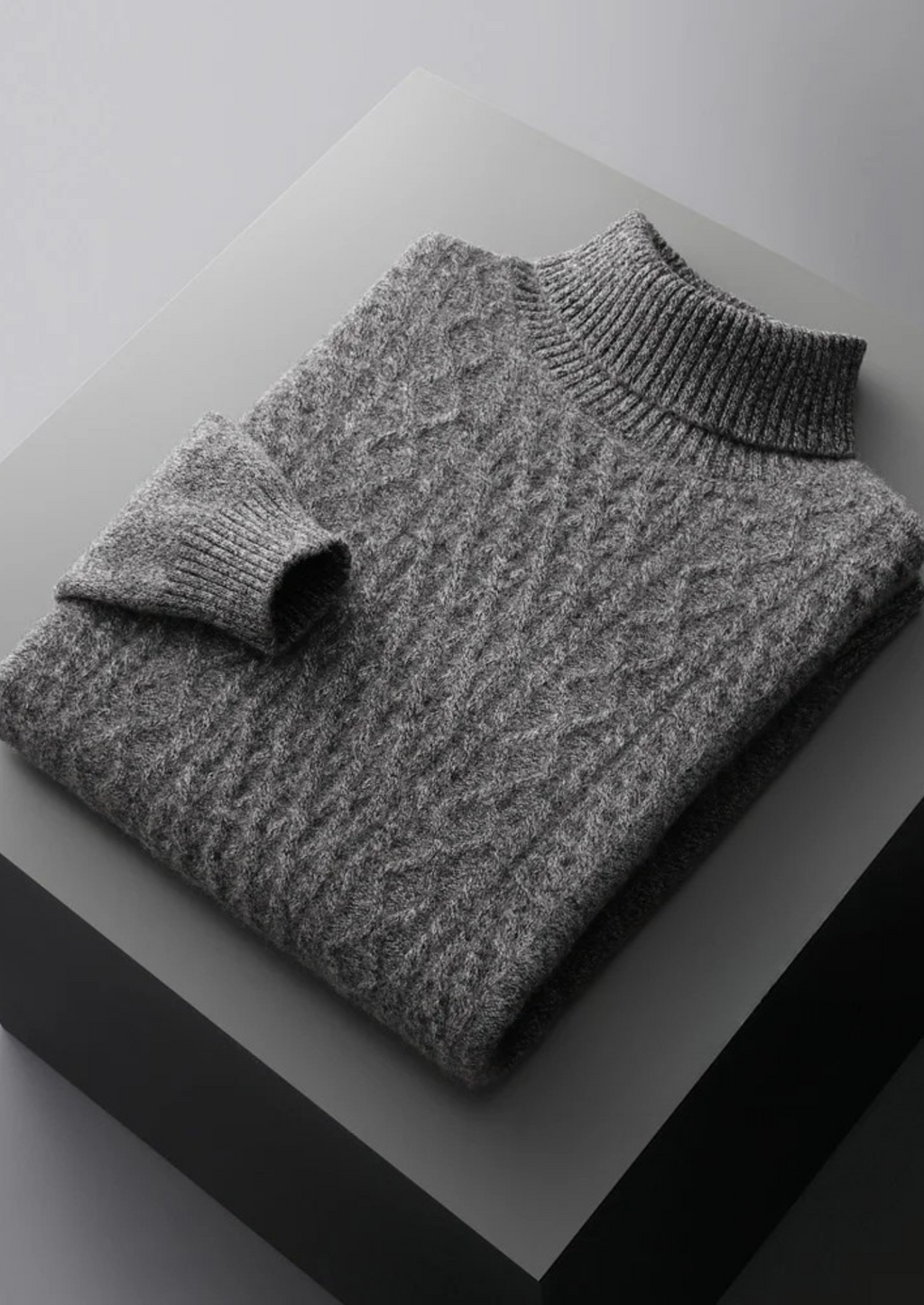 Premium Extra-Fine Merino Wool Roll Neck for Winter