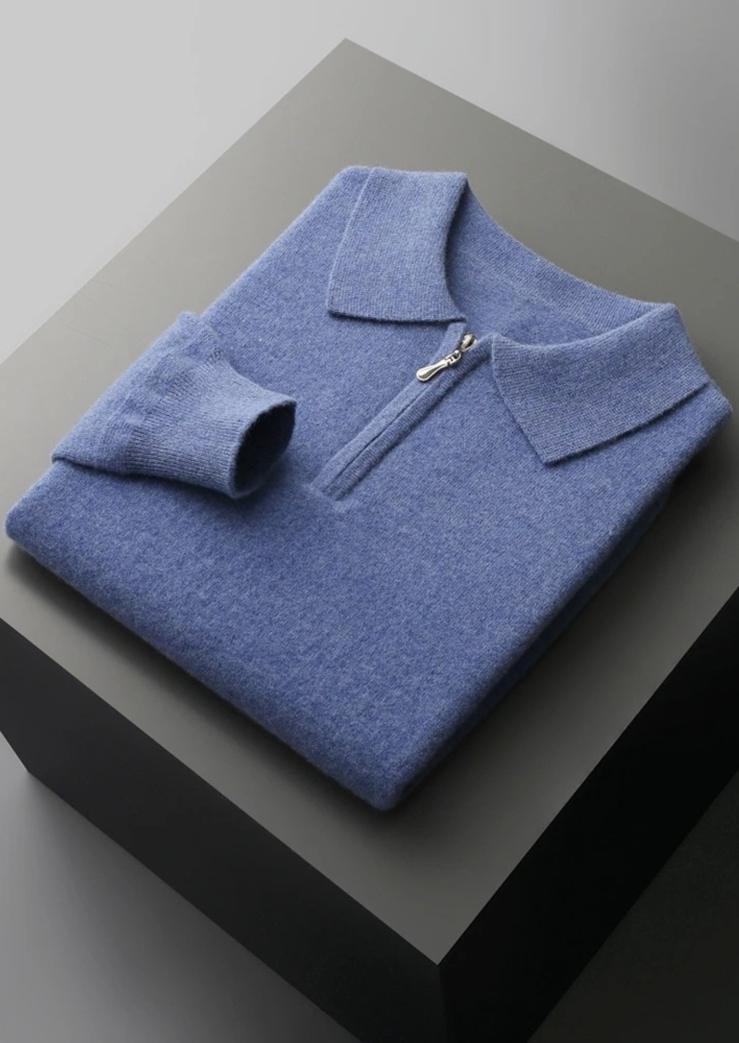 Premium Extra-Fine Merino Wool Half-Zip Polo