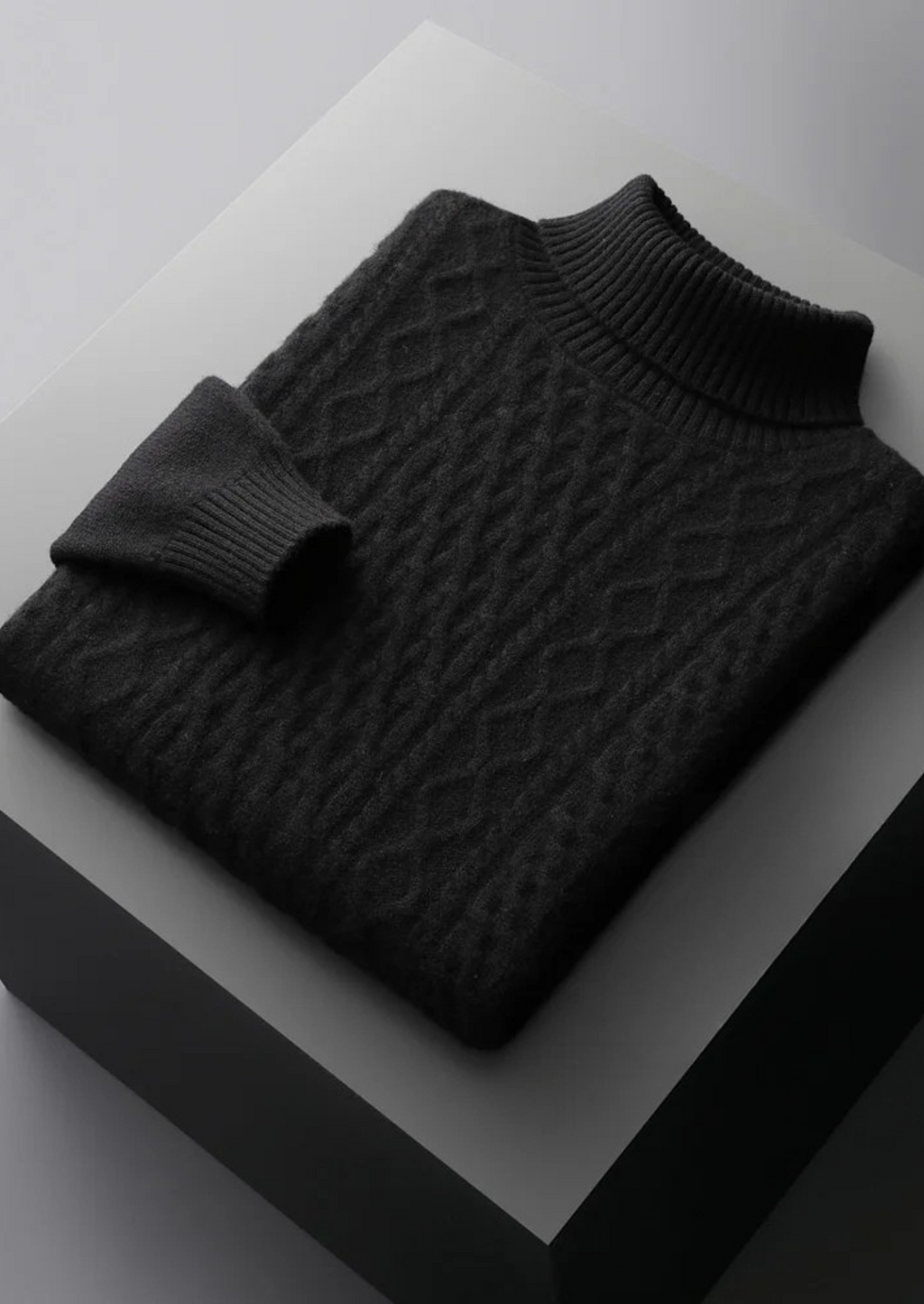 Premium Extra-Fine Merino Wool Roll Neck for Winter