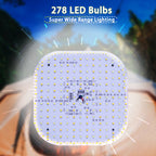 80W Magnetic LED Camping Lamp with Zoom Feature