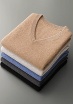Premium Extra-Fine Merino Wool V-Neck Sweater Vest