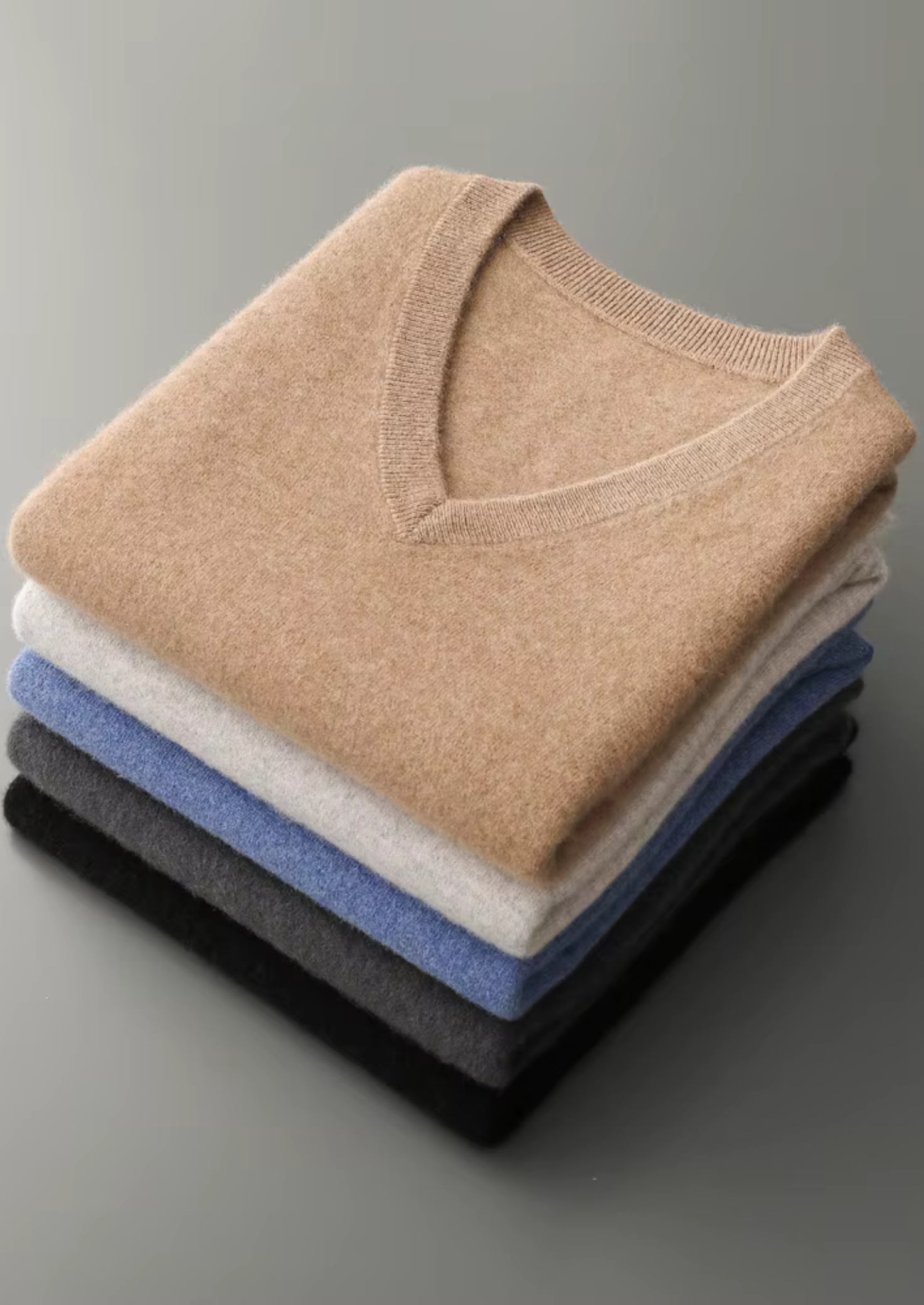 Premium Extra-Fine Merino Wool V-Neck Sweater Vest