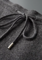 Luxurious Extra-Fine Merino Wool Wide-Leg Leisure Pants