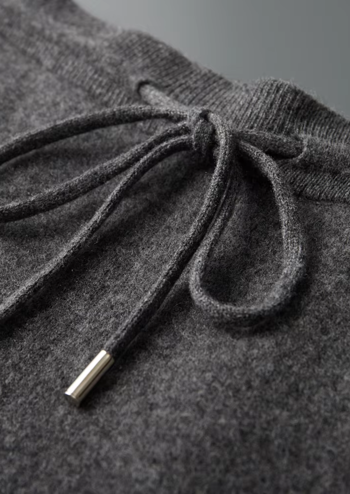 Luxurious Extra-Fine Merino Wool Wide-Leg Leisure Pants