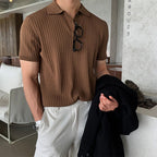 GIMCHEON Knit Polo Top