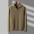 Taranto Merino Wool Zip-Up Sweater