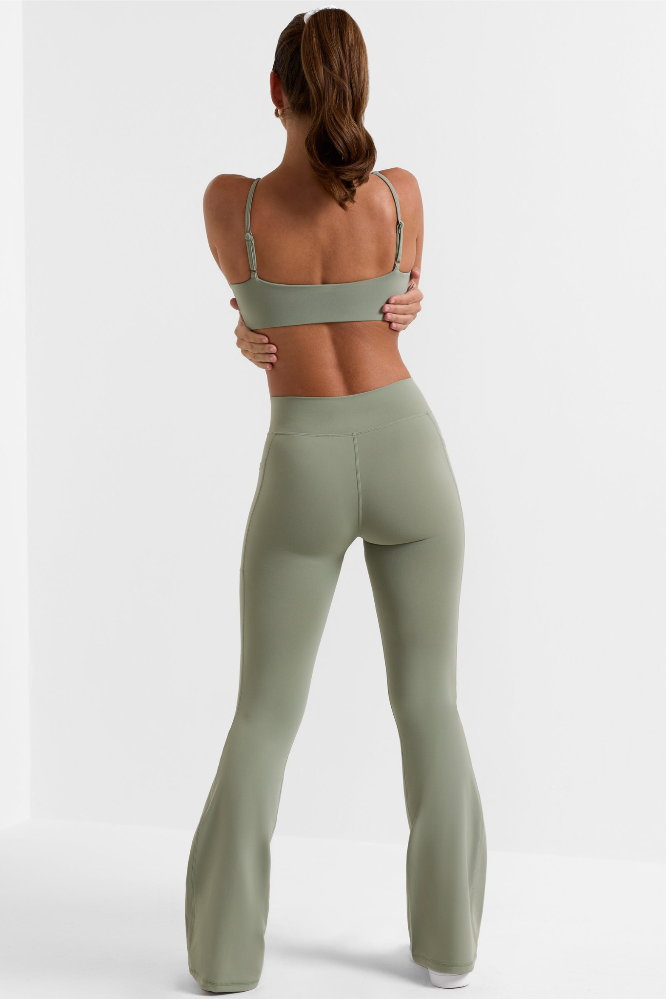 High-Waisted Flared Leggings with Shaping Effect for Women