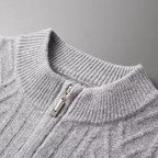 Verona Cashmere Knit Vest with Pattern