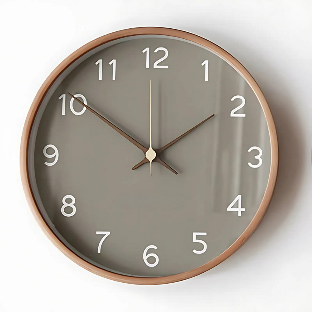 Contemporary Wooden Wall Clock with Chic Design