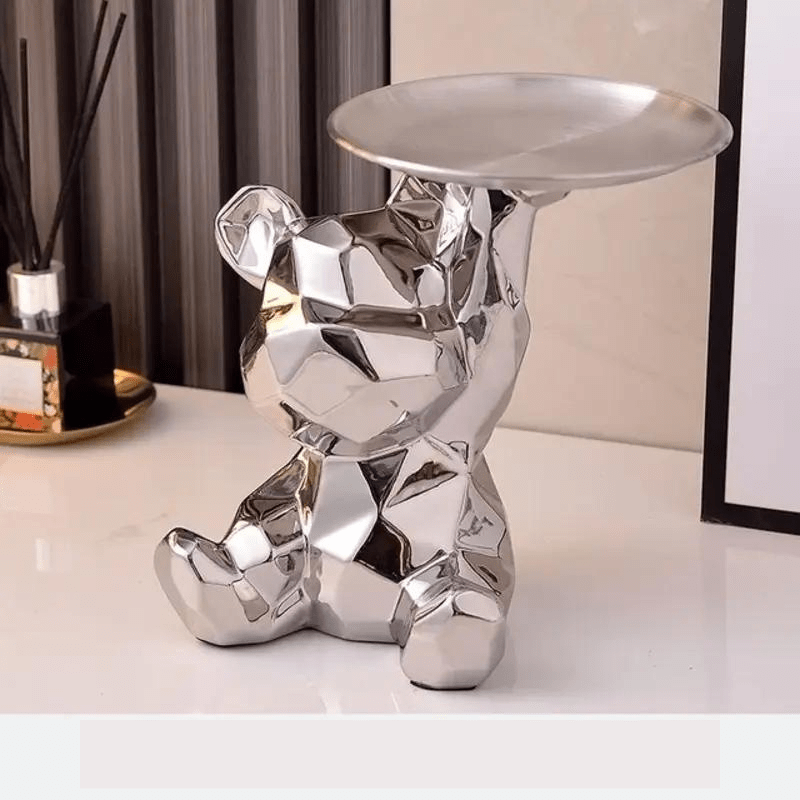 Elegant Geometric Bear - Stylish Storage and Organization