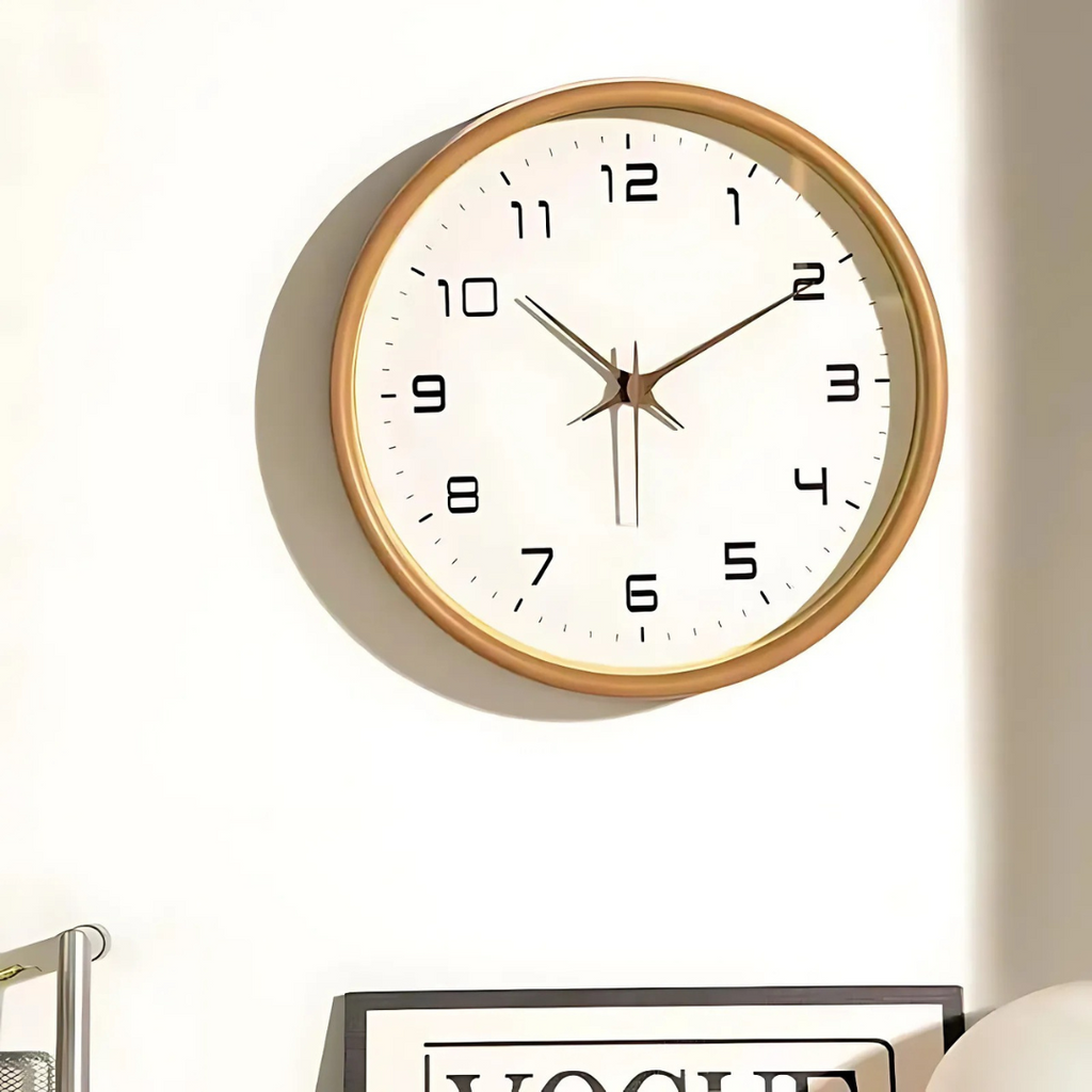 Elegant Woodland-Inspired Wooden Wall Clock