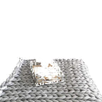 Soft and Elegant Braided Throw Blanket for Sofa Accents
