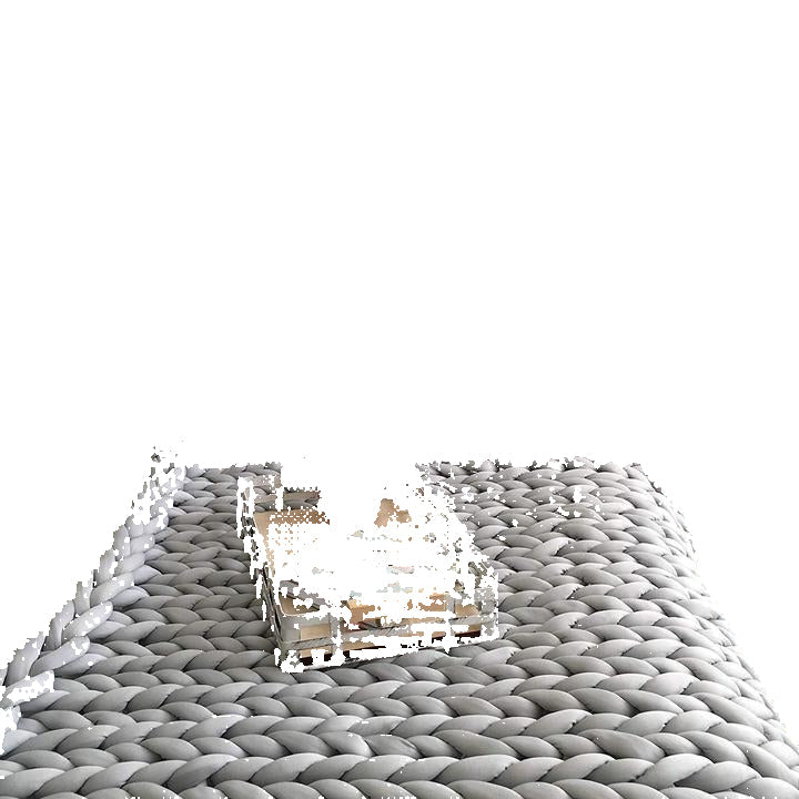 Soft and Elegant Braided Throw Blanket for Sofa Accents